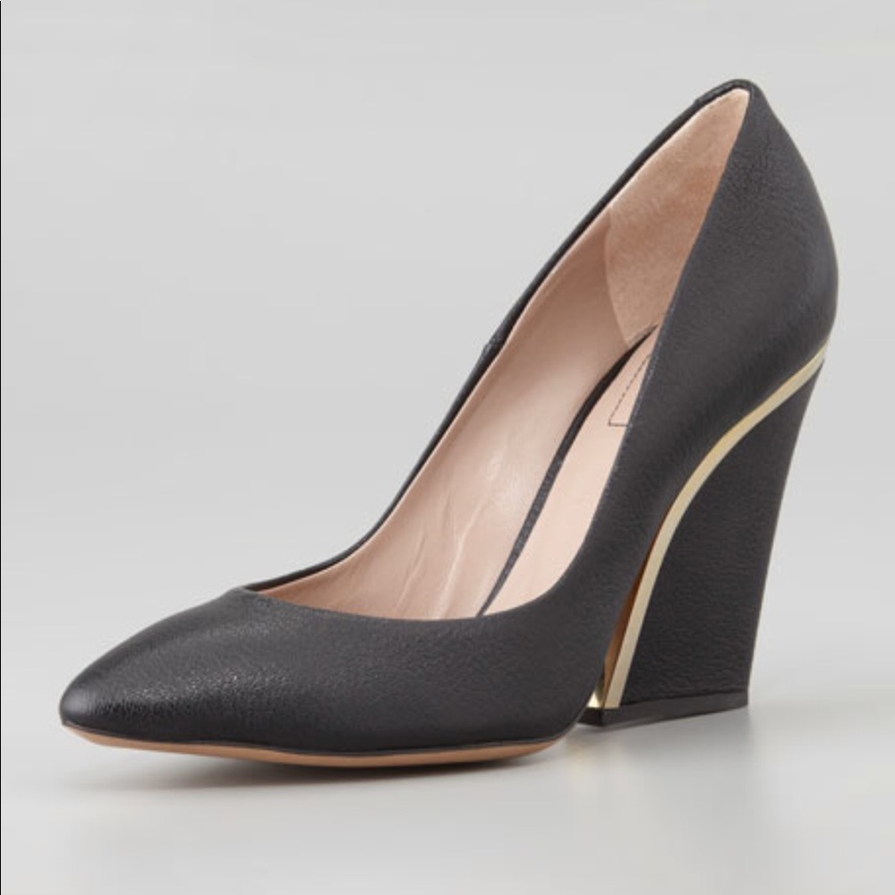 CHLOE leather wedge heels